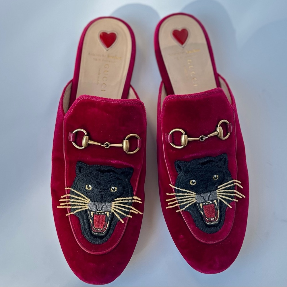Gucci Princetown raspberry velvet slipper - Picture 12 of 12